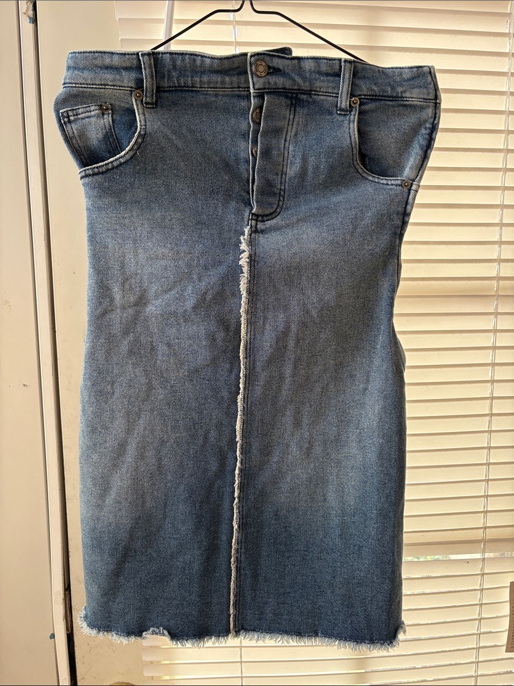 Blue Denim Jeans dress - Classic Mid Wash